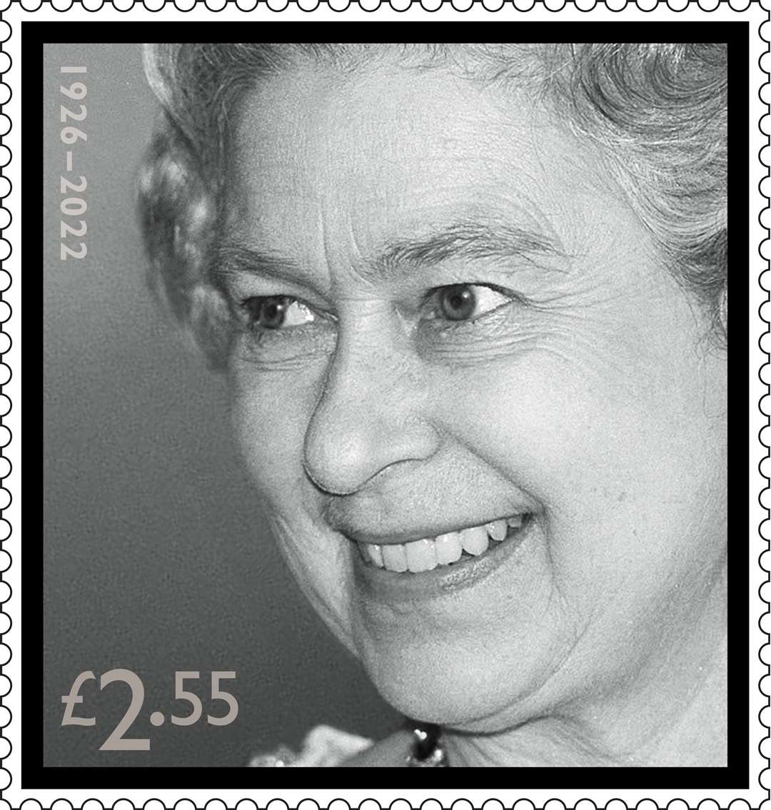 This photograph of the Queen was taken in 1996 during her visit to the Czech Republic. Picture; Royal Mail.