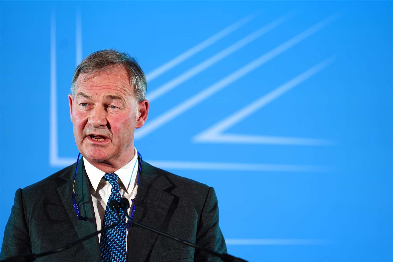 Nigel Farage sought to brush off the split in his party following the suspension of Great Yarmouth MP Rupert Lowe, pictured (Jordan Pettitt/PA)