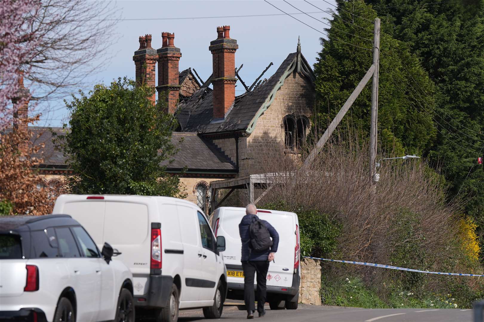 Three people have died following the blaze, Northamptonshire Police said (Jacob King/PA)