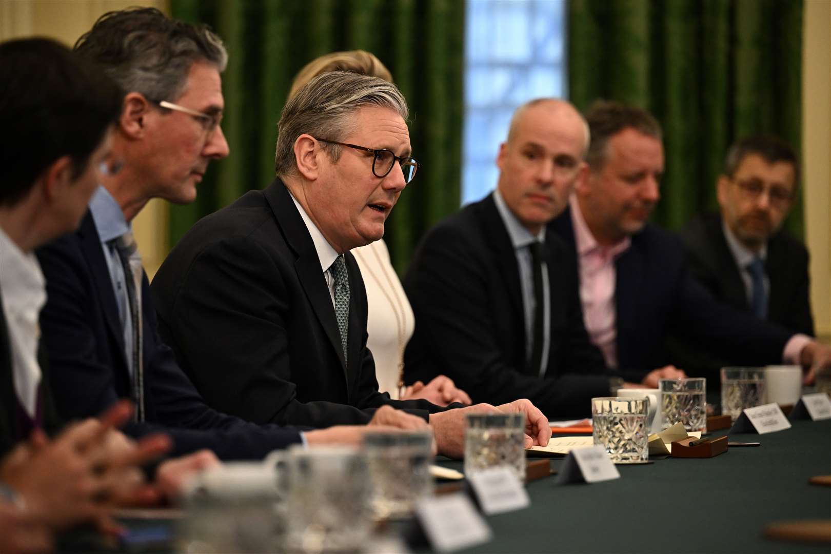 Prime Minister Sir Keir Starmer chaired a meeting with business leaders after the announcement of US tariffs (Ben Stansall/PA)